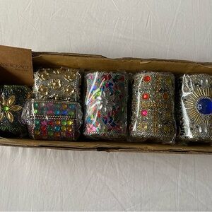 Colorful Beaded Indian Handcrafted Chests Set